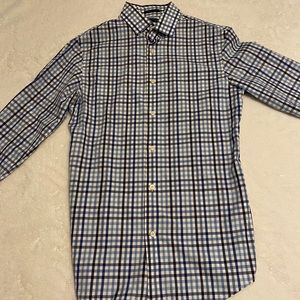 Banana Republic Black and Blue Button Up Shirt